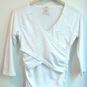 Sundance Vanessa 3/4 sleeved white blouse